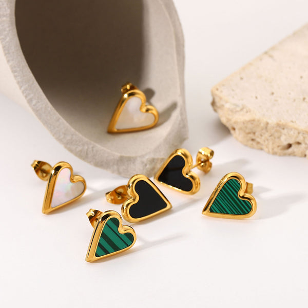 IG Style Geometric Metal 18K Gold Plated Earrings