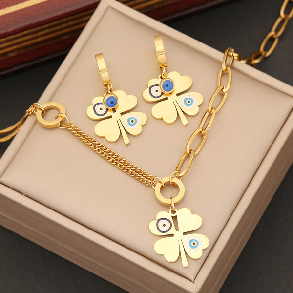 Fashion Flower Stainless Steel Oil Dripping Pendants