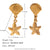 Fashion Flower Geometric Stainless Steel Electroplating Earrings