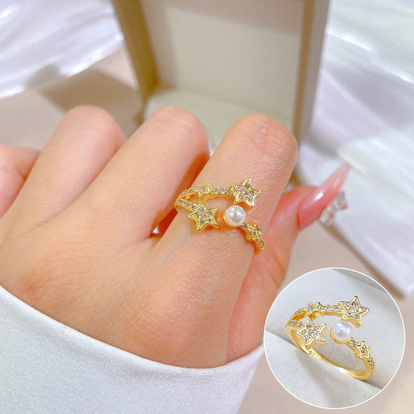 Women Crown Brass Electroplating Rings