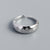 925 Sterling Silver Minimalist Women Octagram Silver Diamond Inlay Rings