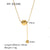 IG Style Sun Moon Pearl Shell Star Geometric Stainless Steel Electroplating Necklaces