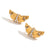 Fashion Heart Bowknot Geometric Stainless Steel 18K Gold Plated Earrings