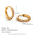 Fashion Circle Geometric Stainless Steel 18K Gold Plated Earrings