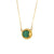 Fashion Round Geometric Acrylic 18K Gold Plated Necklaces