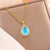 Minimalist Droplet Stainless Steel Electroplating Necklaces