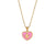 Fashion Round Insect Geometric Heart Stainless Steel 18K Gold Plated Necklaces