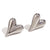 Fashion Heart Stainless Steel 18K Gold Plated Stud Earrings