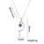 Moderate Luxury Moon Titanium Steel 18K Gold Plated Necklaces