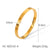 IG Style Round Stainless Steel Electroplating Bangles