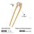 Zircon U-Shape Stainless Steel Electroplating Hair Pins