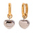 Fashion Heart Geometric Stainless Steel Electroplating Earrings