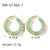 IG Style Circle Geometric Stainless Steel Electroplating Earrings