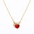 Expressive Heart Stainless Steel Electroplating Necklaces