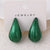 Fashion Droplet Droplet CCB Electroplating Stud Earrings