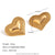 Fashion Heart Stainless Steel 18K Gold Plated Stud Earrings