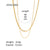 IG Style Chain Geometric Stainless Steel 18K Gold Plated Necklaces