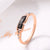 Chinese Women Geometric Titanium Steel 18K Gold Plated Rings