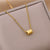 Geometric Titanium Steel 18K Gold Plated Necklaces