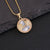 Women Shell Metal Zodiac Sign Shell Pendants