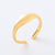 Retro Unisex Vintage Stripe Geometric Stainless Steel Electroplating Rings