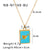 IG Style Heart Geometric Stainless Steel Electroplating Necklaces