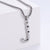 Men Metal Retro Vintage Number Text Letter Stainless Steel Polishing Pendants