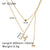 IG Style Letter Number Letter Text Geometric Stainless Steel Electroplating Necklaces