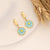 Little Daisy Flower Stainless Steel Electroplating Earrings