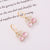 Women Minimalist Metal Cherry Alloy Earrings