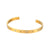 Fashion Circle Stainless Steel 18K Gold Plated Bangles