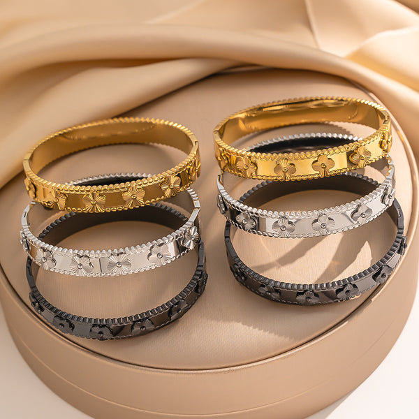 Titanium Steel Electroplating Bangles