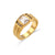 Women Geometric Stainless Steel 18K Gold Plated Rings