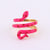 IG Style Unisex Snake Chinese Zodiac Animal Copper Oil Dripping Rings