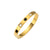 Ellipse Titanium Steel 18K Gold Plated Bangles