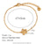 Fashion Flower Geometric Stainless Steel 18K Gold Plated Necklaces