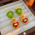 Women Luxurious Droplet Bell Heart Flower Alloy Oil Dripping Jewelry Sets