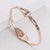 Women Korean Metal Geometric Stainless Steel Bangles