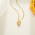 Natural Cloud Geometric Titanium Steel 18K Gold Plated Necklaces