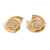 Fashion Circle Geometric Stainless Steel Electroplating Stud Earrings