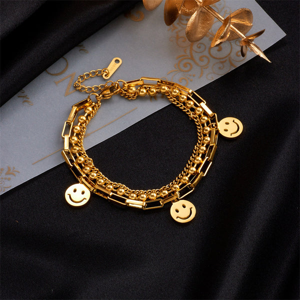 Women Chain Titanium Steel Electroplating Bracelets