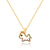 Rabbit Cattle Chinese Zodiac Animal Zircon Diamond Inlay Necklaces