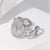 Cute & Edgy Women Heart Stainless Steel Electroplating Rings