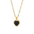 Fashion Heart Geometric Stainless Steel 18K Gold Plated Necklaces