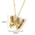 Unisex Letter Zircon Electroplating Necklaces