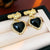 Luxurious Irregular Pleated Heart Geometric Heart Alloy Electroplating Earrings