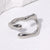 IG Style Irregular Geometric Stainless Steel Electroplating Rings