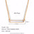 Fashion Stripe Circle Geometric Stainless Steel 18K Gold Plated Necklaces