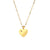 Fashion Round Geometric Stainless Steel 18K Gold Plated Necklaces