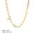 IG Style Chain Geometric Stainless Steel PVD Cloating Necklaces